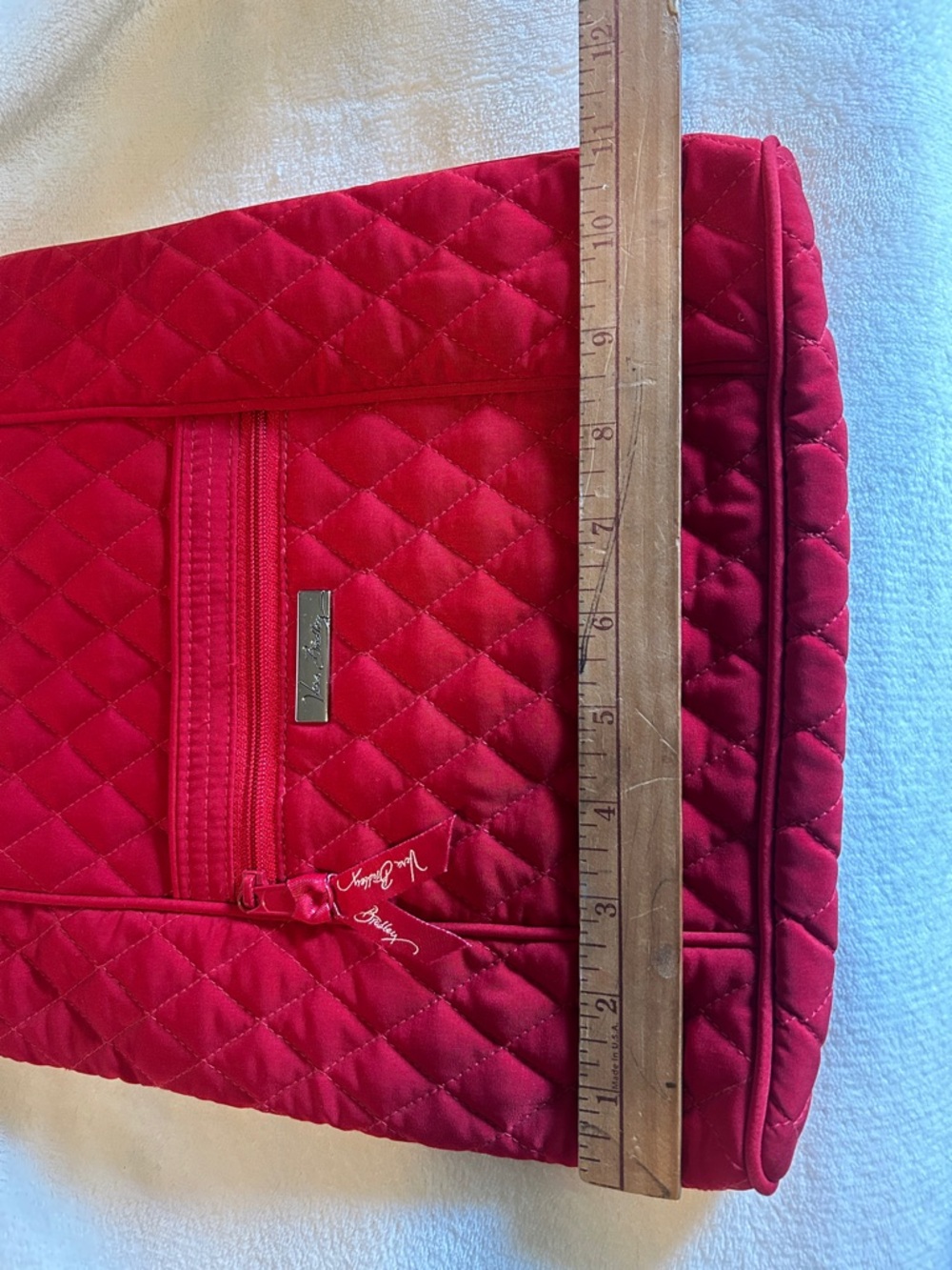 NEW Vera Bradley Tango Red Hipster Crossbody Bag Quilted Tote Purse - Picture 13 of 15
